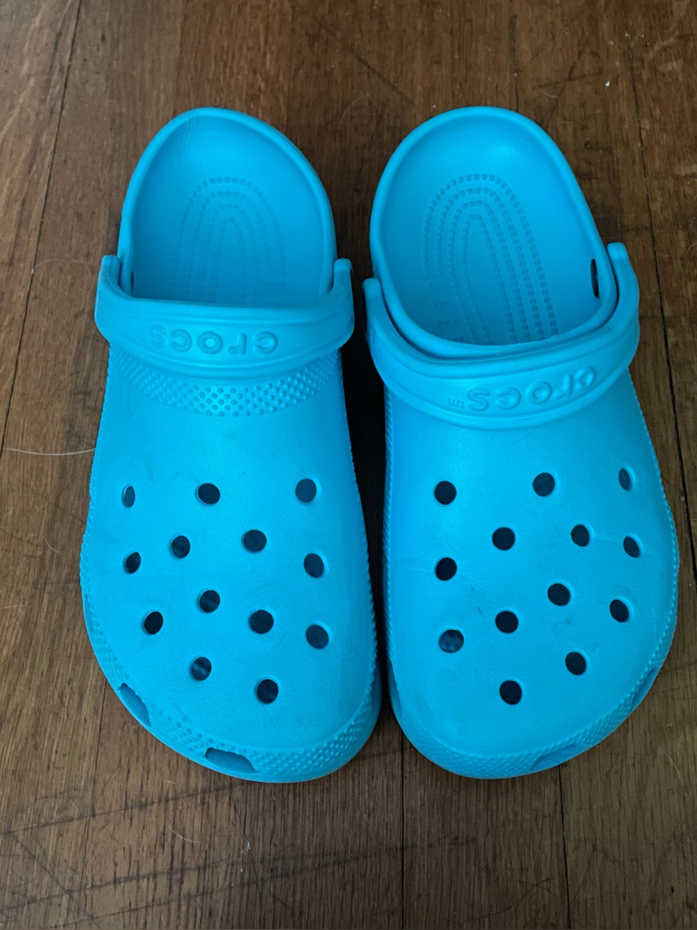 Blue crocs